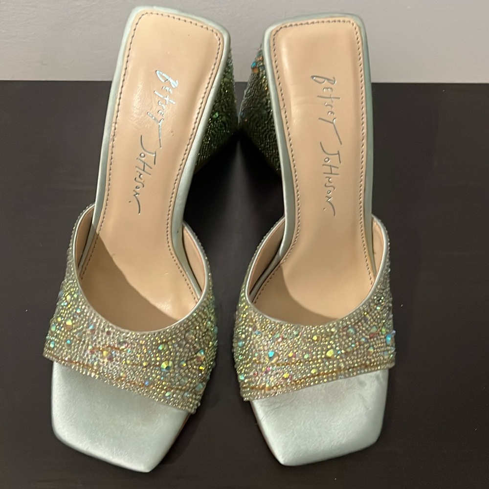 Betsy Johnson Rhinestone shoes size 6.5